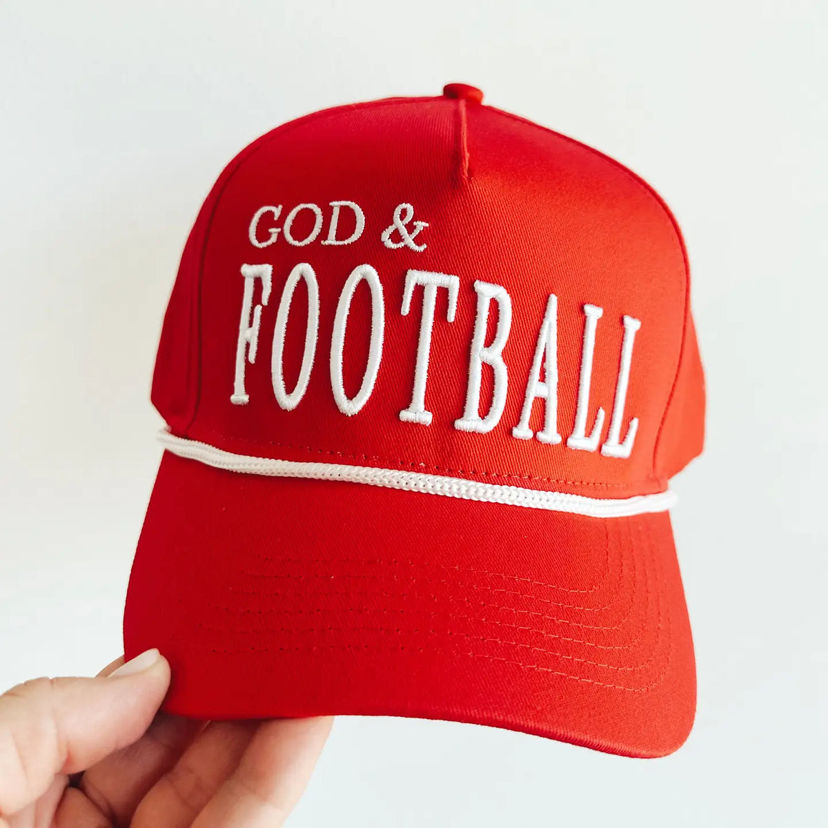 God & Football Vintage Trucker Hat