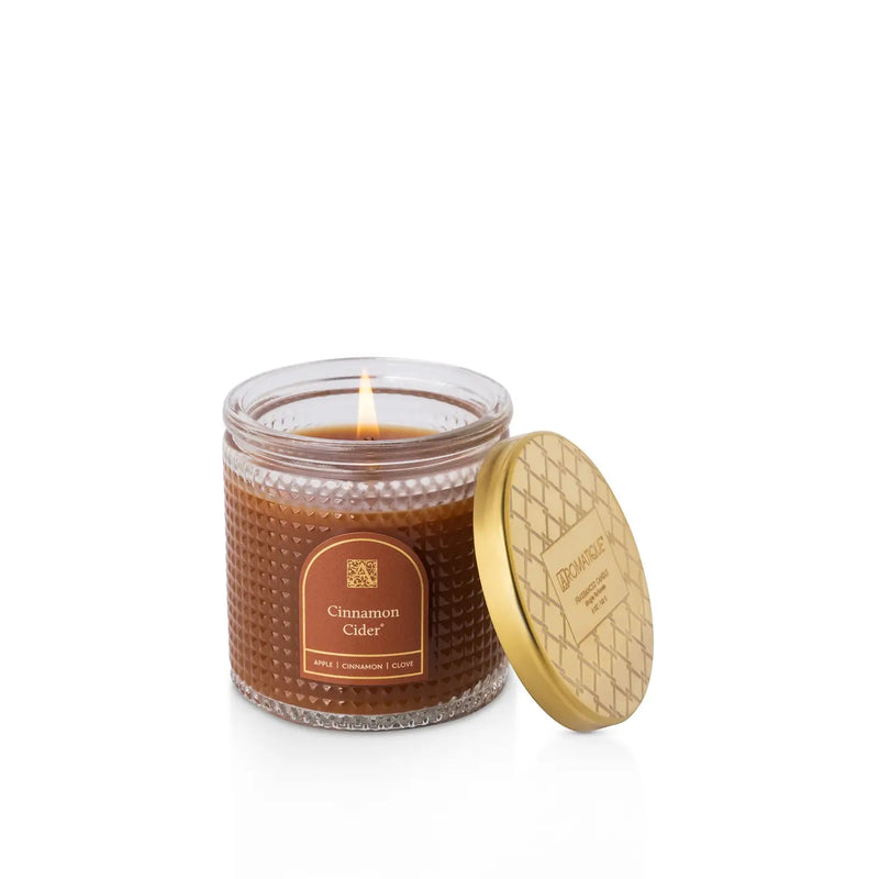 Aromatique Cinnamon Cider Textured Glass Candle